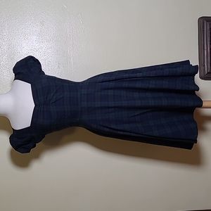 Collectif blackwatch plaid fit and flare dress size Small